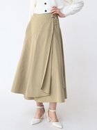 【ラシュッド/LASUD】のラップフレアスカート ベージュ|ID: prp329100004600966 ipo3291000000032711600