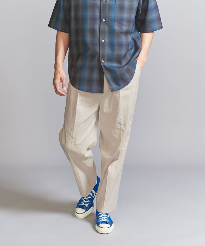 【その他のブランド/Other】のハイブリッド 2タック パンツ インテリア・キッズ・メンズ・レディースファッション・服の通販 founy(ファニー) https://founy.com/ ファッション Fashion メンズファッション Fashion for Men ボトムス Bottoms スラックス Slacks, Dress Pants テーパード Tapered, Tapered Pants ワイド Wide, Wide Fit エレガント 上品 Elegant 夏 Summer |ID: prp329100004600969 ipo3291000000032711616