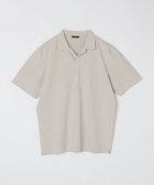 【シップス/SHIPS / MEN】のSHIPS 遮熱/接触冷感/吸水速乾/紫外線カット カノコ スキッパー ポロシャツ ライトグレー|ID: prp329100004600976 ipo3291000000032711689