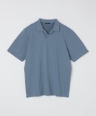 【シップス/SHIPS / MEN】のSHIPS 遮熱/接触冷感/吸水速乾/紫外線カット カノコ スキッパー ポロシャツ ブルー|ID: prp329100004600976 ipo3291000000032711691