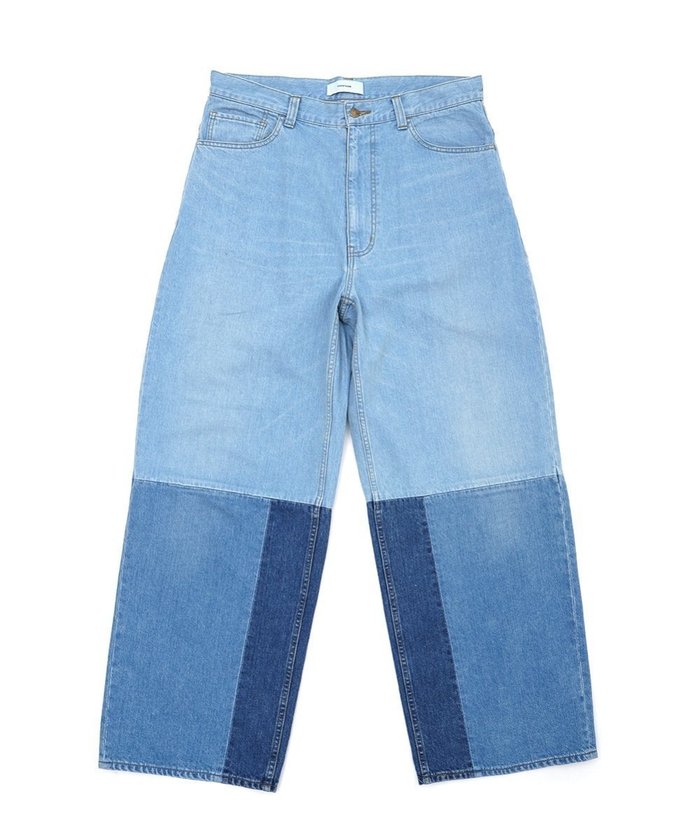 【ファセッタズム/FACETASM / MEN】のPATCHWORK BIG DENIM PANTS インテリア・キッズ・メンズ・レディースファッション・服の通販 founy(ファニー) https://founy.com/ ファッション Fashion メンズファッション Fashion for Men ボトムス Bottoms デニムパンツ・ジーンズ Denim Pants 夏 Summer S/S・春夏 SS, Spring/Summer, Warm Season |ID: prp329100004600989 ipo3291000000032711804