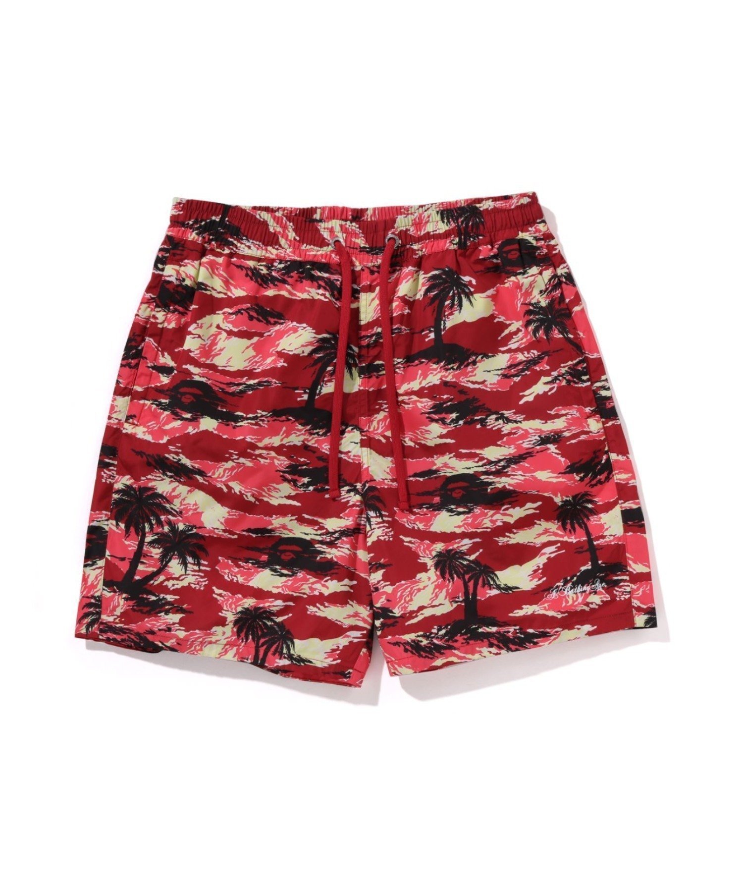 【その他のブランド/Other】のPALM TREE CAMO RELAXED FIT BEACH SHORT インテリア・キッズ・メンズ・レディースファッション・服の通販 founy(ファニー) 　ファッション　Fashion　メンズファッション　Fashion for Men　コレクション　Collection, Seasonal Line　ショーツ　Shorts, Short Pants　ドローコード　Drawcord, Drawstring Cord　パターン　Pattern, Design Print　ビーチ　Beach, Seaside　モチーフ　Motif, Design Theme　リゾート　Resort, Vacation Style　夏　Summer　定番　Standard, Basic Item　春　Spring　S/S・春夏　SS, Spring/Summer, Warm Season　RED|ID: prp329100004600993 ipo3291000000032711850