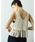 【ビショップ/Bshop】のハニカムメッシュ フリンジトップス WOMEN NATURAL|ID: prp329100004600997 ipo3291000000032711867