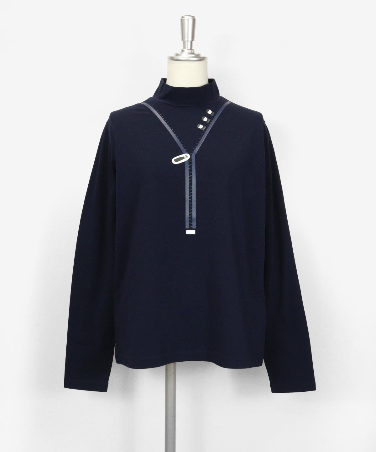 【ピッコーネクラブ/Picone Club】のコットン混UV冷感ハイネックプルオーバー インテリア・キッズ・メンズ・レディースファッション・服の通販 founy(ファニー) 　ファッション　Fashion　レディースファッション　Fashion for Women　トップス・カットソー　Cut & Sew Tops　カジュアルプルオーバー・ニットトップス　Pullovers & Knit Tops / Casual Pullovers　ハイネック　High Neck, Mock Neck　ベスト　Vest, Waistcoat　ポケット　Pocket, Pocket Detail　ネイビー|ID: prp329100004601023 ipo3291000000032712033
