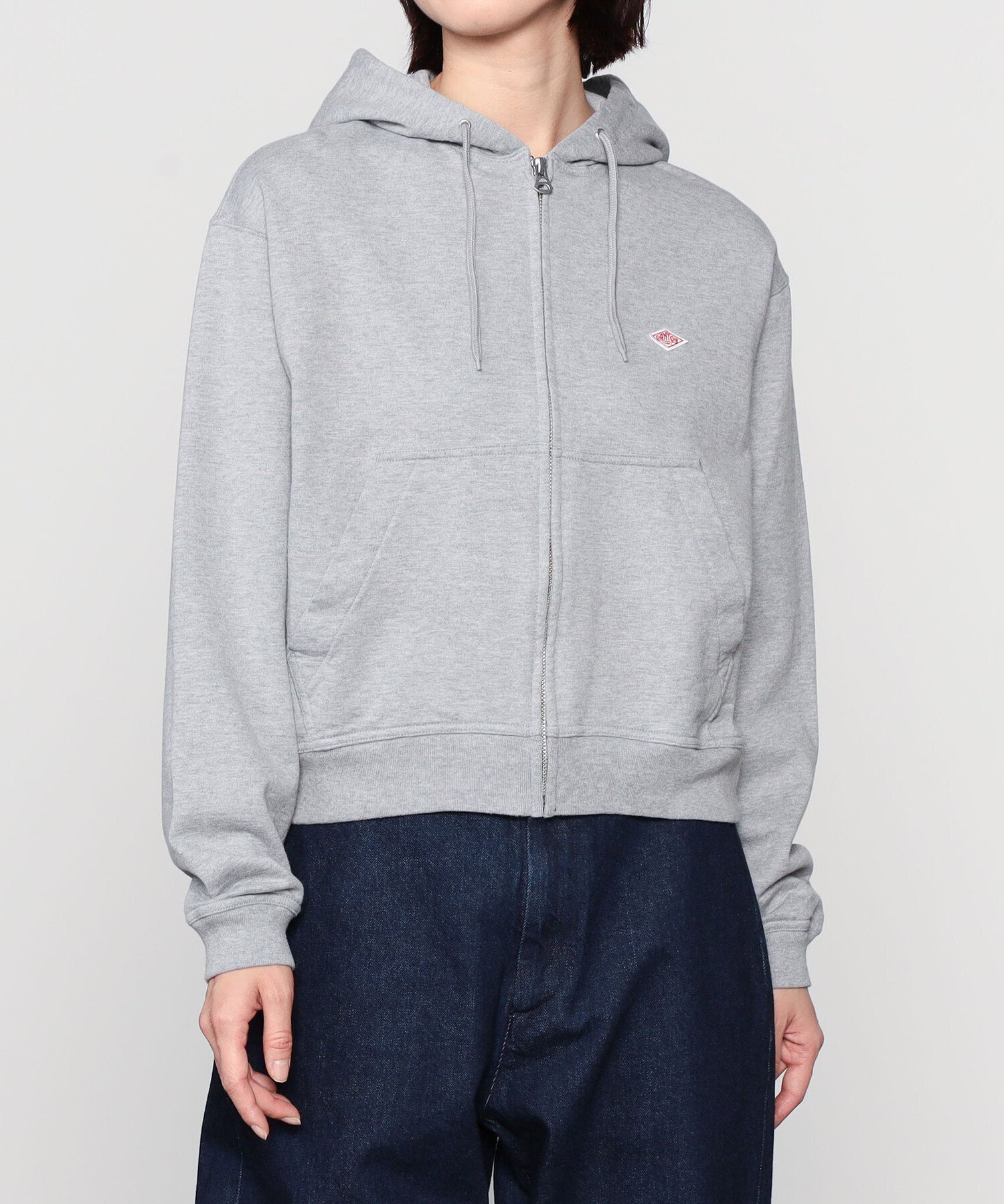 【ビショップ/Bshop】のコットン ジップパーカー WOMEN インテリア・キッズ・メンズ・レディースファッション・服の通販 founy(ファニー) 　ファッション　Fashion　レディースファッション　Fashion for Women　トップス・カットソー　Cut & Sew Tops　レディースパーカー・カジュアルフーディー　Casual Hoodies & Sweatshirts　ショルダー　Shoulder, Shoulder Strap　シンプル　Simple, Minimal　ドロップ　Drop Shoulder, Dropped Style　ポケット　Pocket, Pocket Detail　GREY|ID: prp329100004601030 ipo3291000000032712060