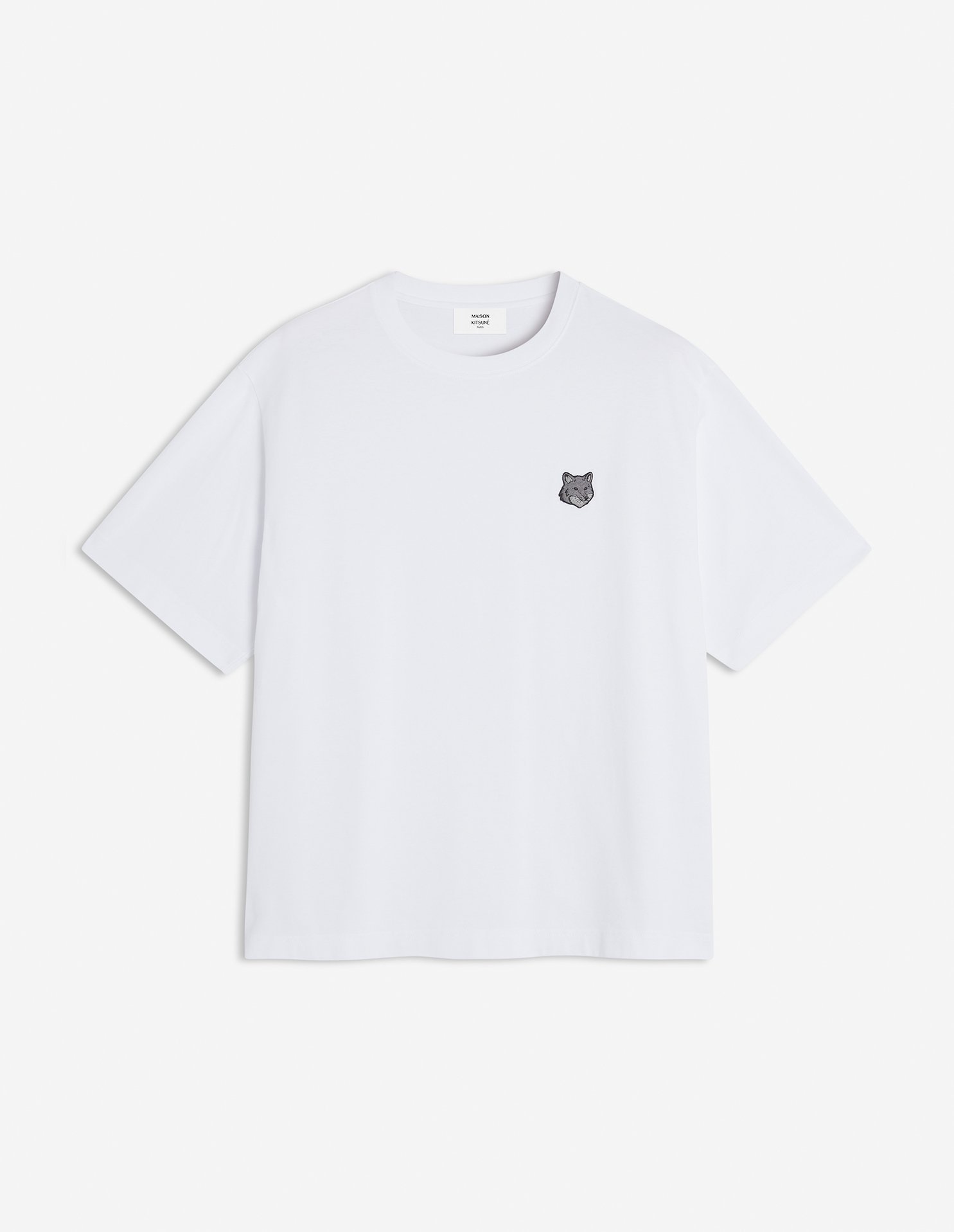 【メゾン キツネ/MAISON KITSUNE / MEN】のBOLD FOX HEAD PATCH OVERSIZE TEE-SHIRT インテリア・キッズ・メンズ・レディースファッション・服の通販 founy(ファニー) 　ファッション　Fashion　メンズファッション　Fashion for Men　パッチ　Patch, Appliqué　半袖　Short Sleeve, Half Sleeve　夏　Summer　S/S・春夏　SS, Spring/Summer, Warm Season　WHITE|ID: prp329100004601040 ipo3291000000032712159