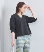 【その他のブランド/Other】のVネック パフスリーブ ブラウス OX NAVY|ID: prp329100004601042 ipo3291000000032712166