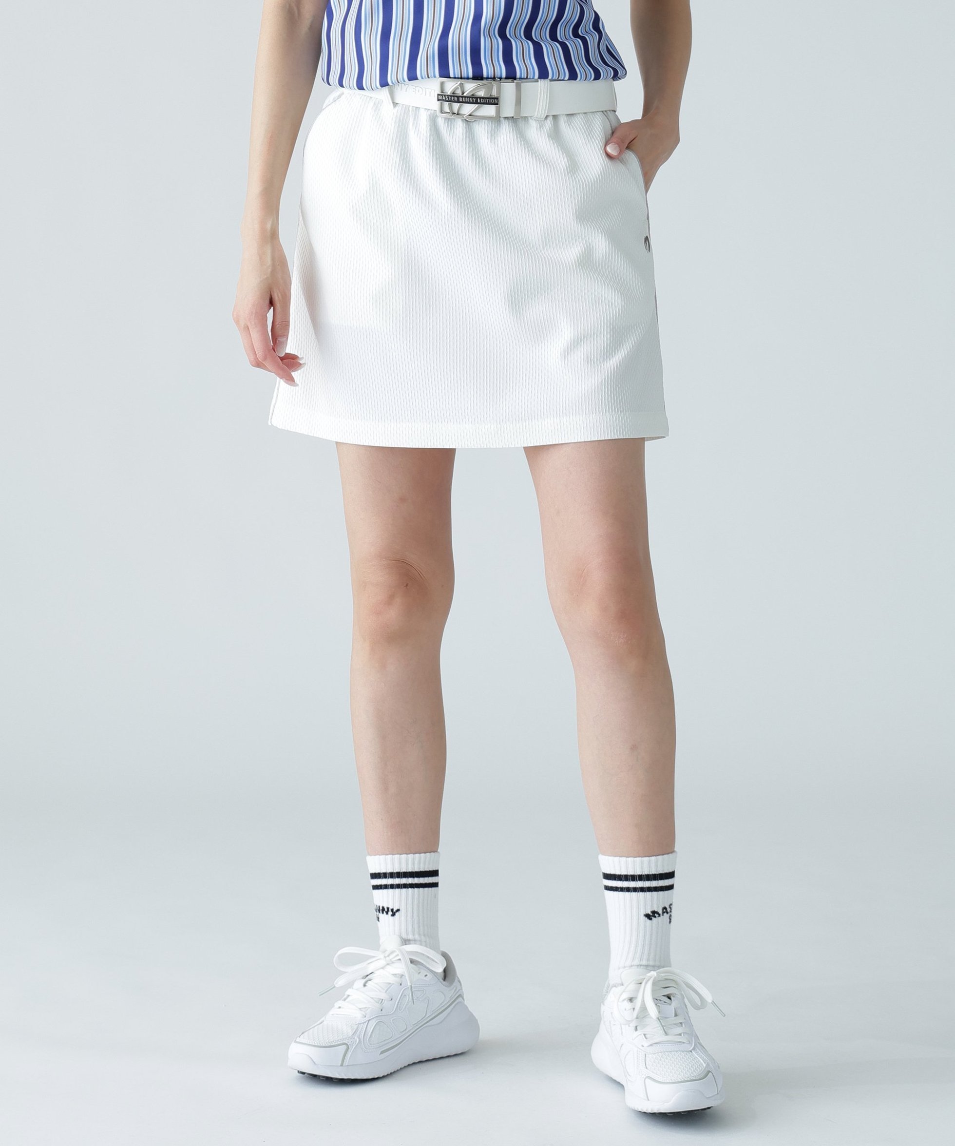 【その他のブランド/Other】の2WAYドビーストレッチスカート インテリア・キッズ・メンズ・レディースファッション・服の通販 founy(ファニー) 　ファッション　Fashion　レディースファッション　Fashion for Women　スカート　Skirts　アウトドア　Outdoor Clothing　ゴルフ　Golf　パイピング　Piping, Trim Design　リラックス　Relax, Relaxed Fit　台形　A-Line, Trapezoid Shape　ホワイト|ID: prp329100004601048 ipo3291000000032712198