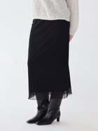 【ラシュッド/LASUD】のチュールレイヤードナロースカート ブラック|ID: prp329100004601055 ipo3291000000032712263