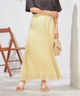 【アー ヴェー ヴェー/a.v.v】の【洗える】プリーツスカート 人気、トレンドファッション・服の通販 founy(ファニー) ファッション Fashion レディースファッション Fashion for Women スカート Skirts プリーツスカート / 上品フェミニンスタイル Pleated Skirts イエロー Yellow 洗える Machine Washable サテン Satin, Glossy Fabric シフォン Chiffon, Lightweight Fabric フレア Flare, Flared プリーツ Pleats, Pleated ランダム Random, Irregular 再入荷 Restock / Back in Stock エレガント 上品 Elegant |ID:prp329100004601068