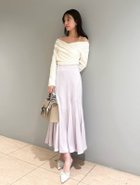 【スナイデル/SNIDEL】のサテンマーメイドスカート 人気、トレンドファッション・服の通販 founy(ファニー) ファッション Fashion レディースファッション Fashion for Women スカート Skirts おすすめ Recommended / Our Picks ウェーブ Wavy Pattern コンパクト Compact, Small Size サテン Satin, Glossy Fabric シャーリング Shirring, Ruched ストレート Straight, Straight Cut ドット Polka Dot, Dot Pattern バランス Balance, Style Balance フィット Fit, Slim Fit ラベンダー Lavender thumbnail LAV[071]|ID: prp329100004601069 ipo3291000000032712412