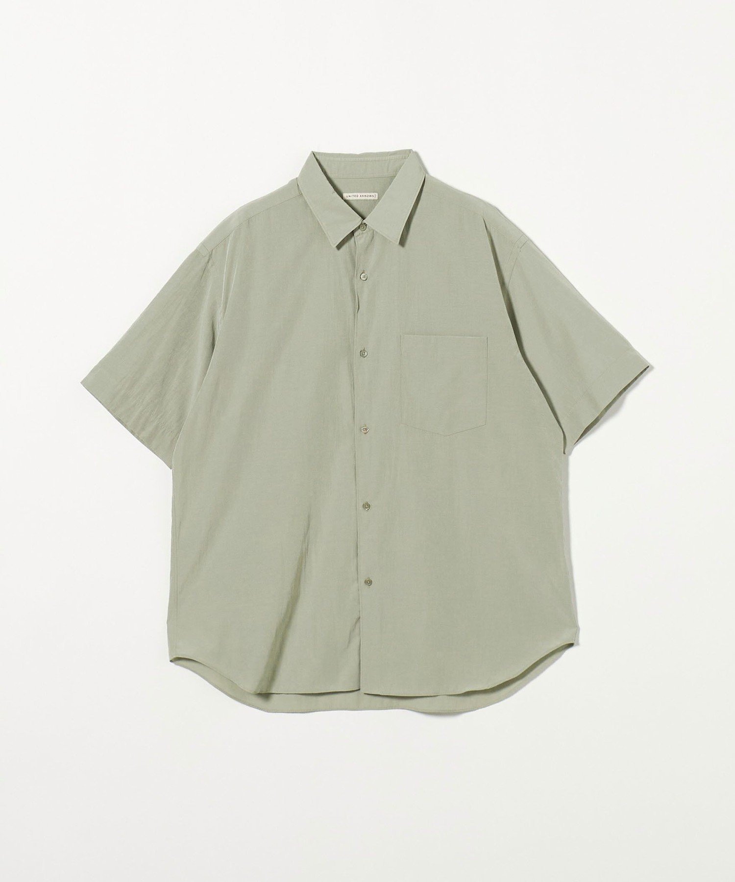 【ユナイテッドアローズ/UNITED ARROWS / MEN】のドレープ ショートスリーブシャツ インテリア・キッズ・メンズ・レディースファッション・服の通販 founy(ファニー) 　ファッション　Fashion　メンズファッション　Fashion for Men　おすすめ　Recommended / Our Picks　サンダル　Sandals, Summer Shoes　シルク　Silk, 100% Silk　シンプル　Simple, Minimal　ストレート　Straight, Straight Cut　トレンド　Trend, Trending Now　ドレープ　Drape, Draping Fabric　リラックス　Relax, Relaxed Fit　LIME|ID: prp329100004601082 ipo3291000000032712533
