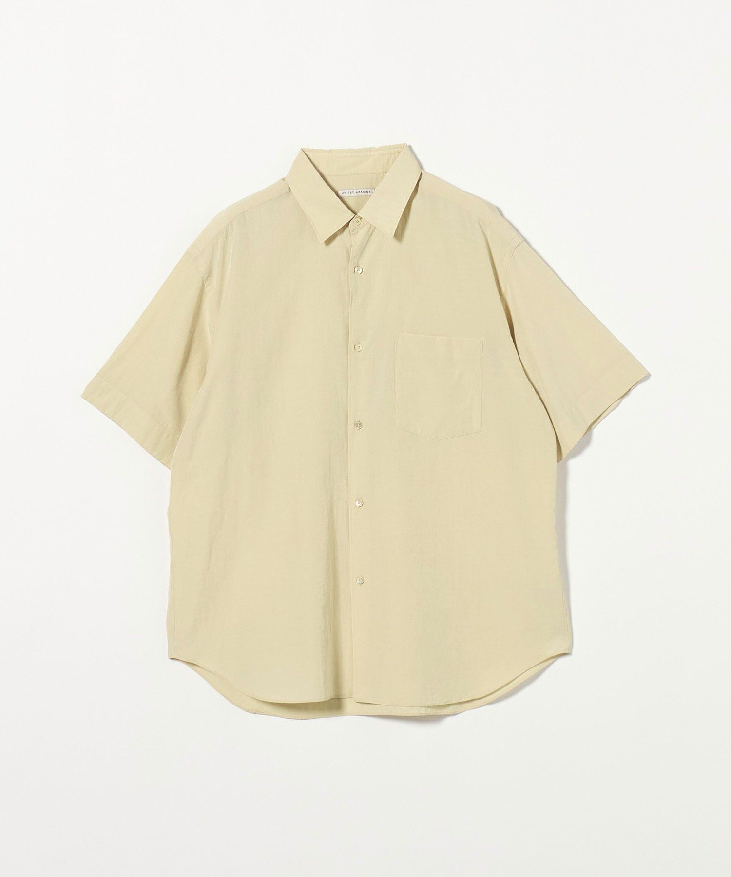 【ユナイテッドアローズ/UNITED ARROWS / MEN】のドレープ ショートスリーブシャツ インテリア・キッズ・メンズ・レディースファッション・服の通販 founy(ファニー) 　ファッション　Fashion　メンズファッション　Fashion for Men　おすすめ　Recommended / Our Picks　サンダル　Sandals, Summer Shoes　シルク　Silk, 100% Silk　シンプル　Simple, Minimal　ストレート　Straight, Straight Cut　トレンド　Trend, Trending Now　ドレープ　Drape, Draping Fabric　リラックス　Relax, Relaxed Fit　CREAM|ID: prp329100004601082 ipo3291000000032712536