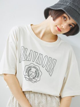 【サマンサモスモス/Samansa Mos2】の接触冷感 刺繍ロゴアソートTシャツ 人気、トレンドファッション・服の通販 founy(ファニー) ファッション Fashion レディースファッション Fashion for Women トップス・カットソー Cut & Sew Tops シャツ・ブラウス・オフィスカジュアル Elegant Blouses & Button-Ups ロングTシャツ・Tシャツ Longline T-Shirts & Tees リラックス Relax, Relaxed Fit |ID:prp329100004601088