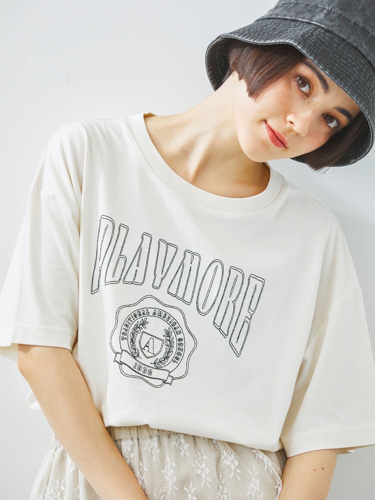 【サマンサモスモス/Samansa Mos2】の接触冷感 刺繍ロゴアソートTシャツ 人気、トレンドファッション・服の通販 founy(ファニー) 　ファッション　Fashion　レディースファッション　Fashion for Women　トップス・カットソー　Cut & Sew Tops　シャツ・ブラウス・オフィスカジュアル　Elegant Blouses & Button-Ups　ロングTシャツ・Tシャツ　Longline T-Shirts & Tees　リラックス　Relax, Relaxed Fit　 other-1|ID: prp329100004601088 ipo3291000000033582437