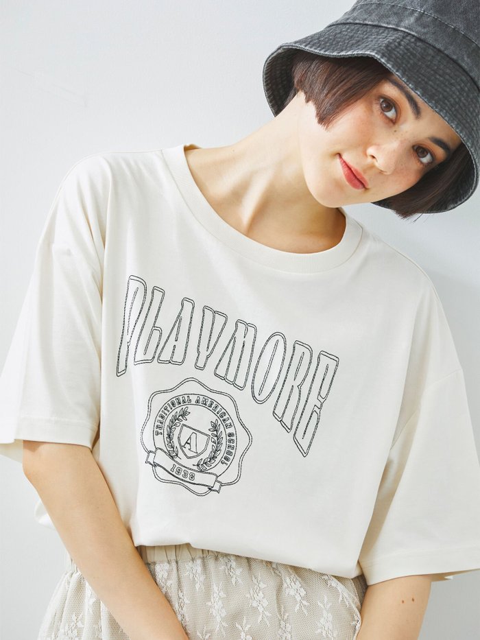 【サマンサモスモス/Samansa Mos2】の接触冷感 刺繍ロゴアソートTシャツ インテリア・キッズ・メンズ・レディースファッション・服の通販 founy(ファニー) https://founy.com/ ファッション Fashion レディースファッション Fashion for Women トップス・カットソー Cut & Sew Tops シャツ・ブラウス・オフィスカジュアル Elegant Blouses & Button-Ups ロングTシャツ・Tシャツ Longline T-Shirts & Tees リラックス Relax, Relaxed Fit |ID: prp329100004601088 ipo3291000000033846198