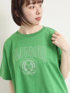 【サマンサモスモス/Samansa Mos2】の接触冷感 刺繍ロゴアソートTシャツ グリーン|ID: prp329100004601088 ipo3291000000033846200