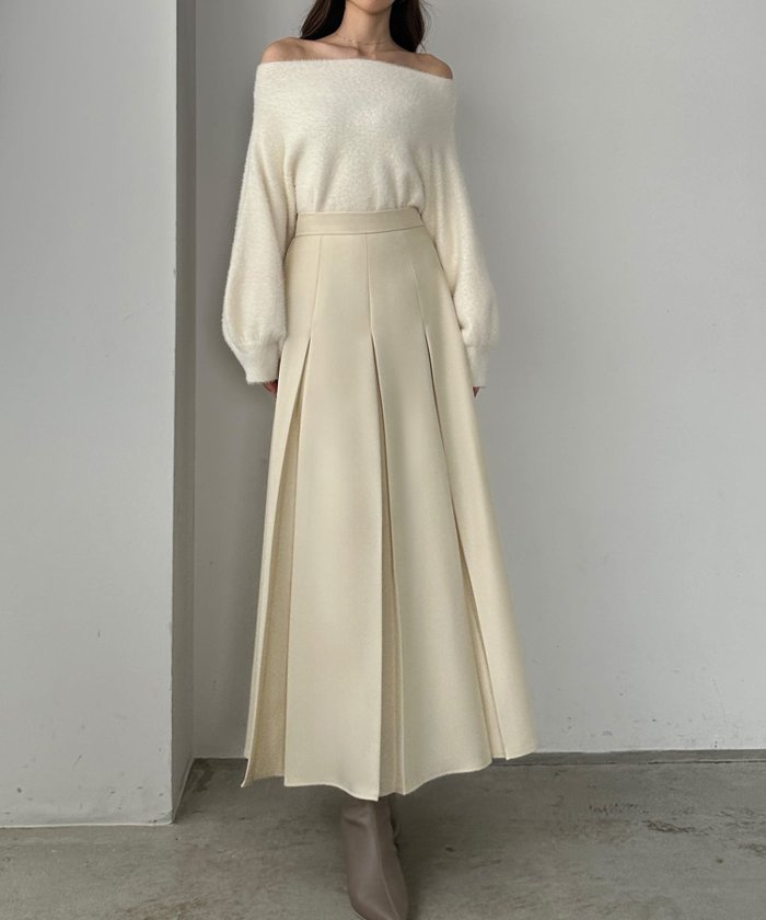 【ジュノア/JUNOAH】のLouere ボックスプリーツスカート インテリア・キッズ・メンズ・レディースファッション・服の通販 founy(ファニー) https://founy.com/ ファッション Fashion レディースファッション Fashion for Women スカート Skirts プリーツスカート / 上品フェミニンスタイル Pleated Skirts |ID: prp329100004601092 ipo3291000000032712680
