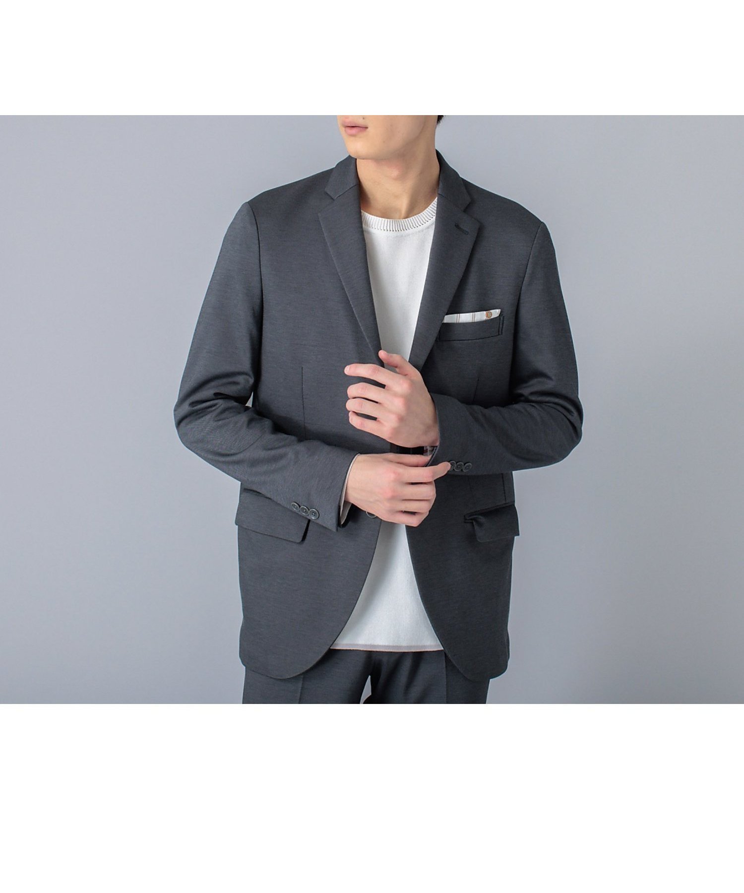 【アバハウス/ABAHOUSE / MEN】の【セットアップ対応/FLEX JACKET】バックメッシュ モクロディー ジャケ インテリア・キッズ・メンズ・レディースファッション・服の通販 founy(ファニー) 　ファッション　Fashion　メンズファッション　Fashion for Men　セットアップ　Matching Sets　インナー　Innerwear　ジャケット　Jacket, Outerwear　ストレッチ　Stretch, Stretchy Fabric　セットアップ　Set-Up, Coordinated Outfit　ポケット　Pocket, Pocket Detail　メッシュ　Mesh, Net Fabric　リラックス　Relax, Relaxed Fit　おすすめ　Recommended / Our Picks　ビジネス 仕事 通勤　Business / Work / Commuting　チャコールグレー|ID: prp329100004601097 ipo3291000000032712732