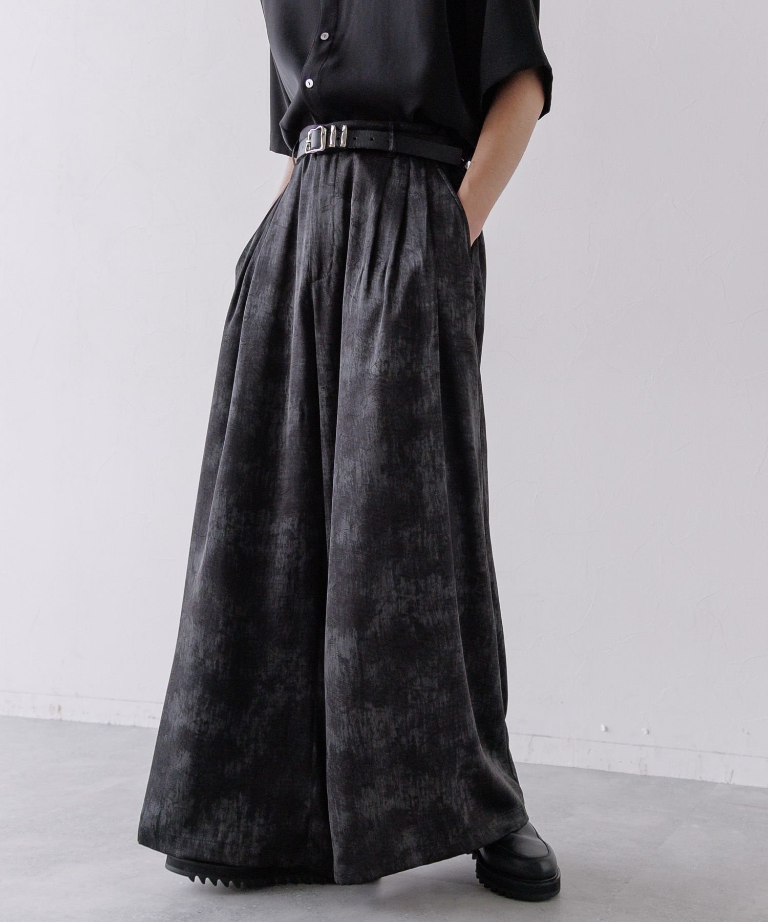 【ハレ/HARE / MEN】のDABOルーズワイドパンツ インテリア・キッズ・メンズ・レディースファッション・服の通販 founy(ファニー) 　ファッション　Fashion　メンズファッション　Fashion for Men　ボトムス　Bottoms　セットアップ　Set-Up, Coordinated Outfit　ルーズ　Loose, Oversized　ワイド　Wide, Wide Fit　グレー系その他18|ID: prp329100004601106 ipo3291000000032712815