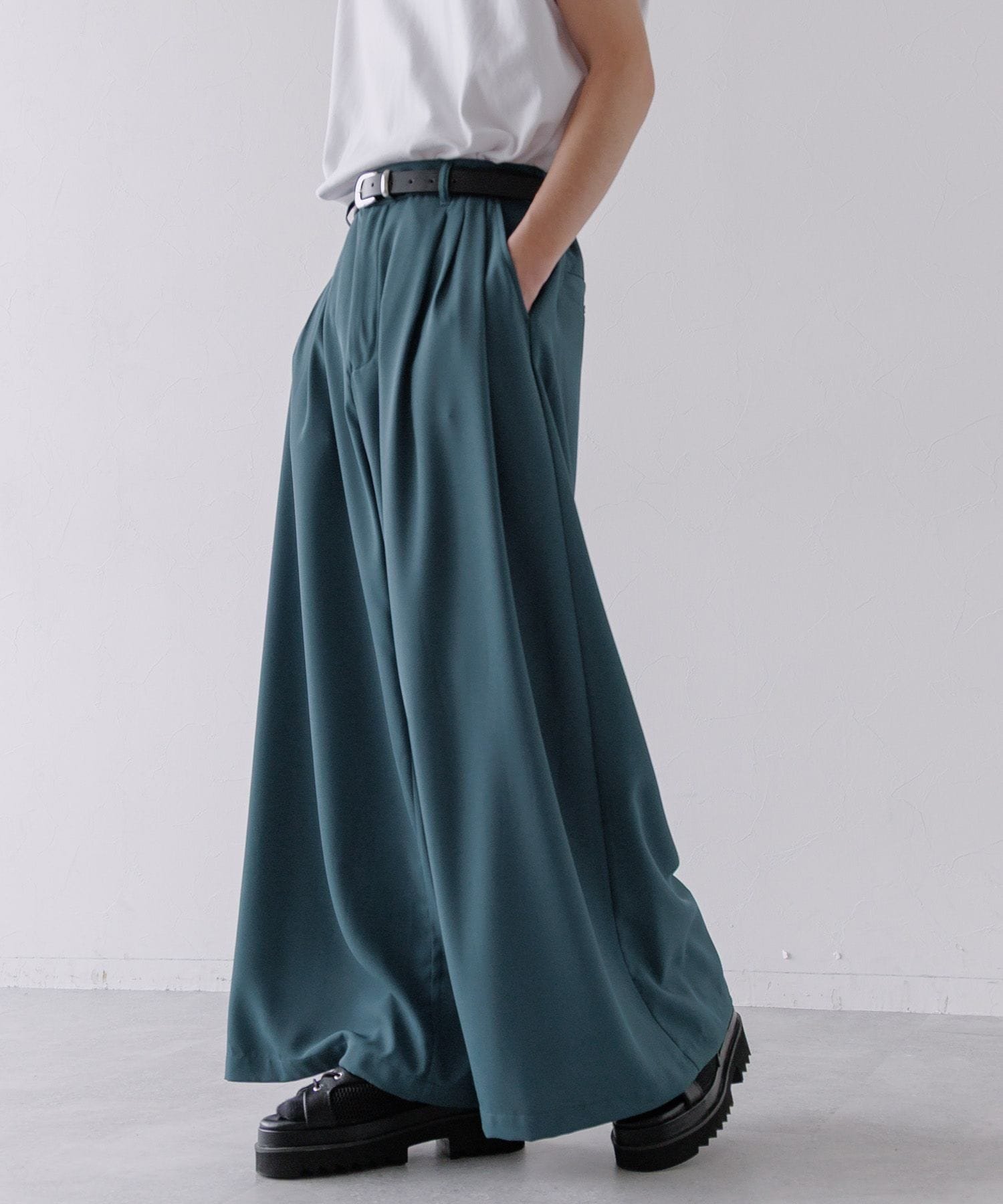 【ハレ/HARE / MEN】のDABOルーズワイドパンツ インテリア・キッズ・メンズ・レディースファッション・服の通販 founy(ファニー) 　ファッション　Fashion　メンズファッション　Fashion for Men　ボトムス　Bottoms　セットアップ　Set-Up, Coordinated Outfit　ルーズ　Loose, Oversized　ワイド　Wide, Wide Fit　ブルー85|ID: prp329100004601106 ipo3291000000032712817