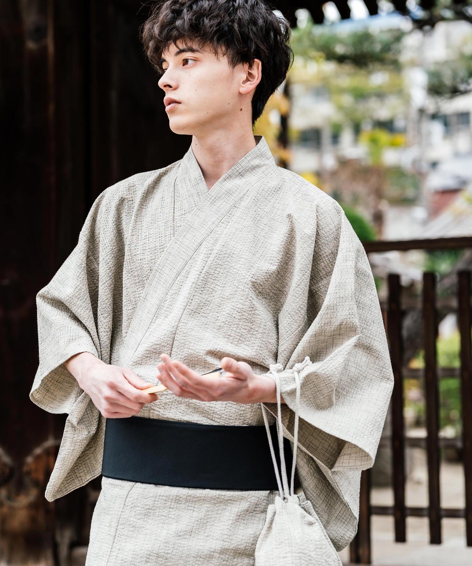 【ロッキーモンロー/Rocky Monroe / MEN】のしじら織り帯付き浴衣 扇子 下駄 巾着 5点セット インテリア・キッズ・メンズ・レディースファッション・服の通販 founy(ファニー) 　ファッション　Fashion　メンズファッション　Fashion for Men　クッション　Cushion, Throw Pillow　巾着　Drawstring Bag, Kinchaku　シンプル　Simple, Minimal　財布　Wallet, Purse　フィット　Fit, Slim Fit　夏　Summer　ホワイト|ID: prp329100004601110 ipo3291000000032712850