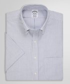 【ブルックス ブラザーズ/Brooks Brothers / MEN】のスーピマコットン オックスフォード ショートスリーブ ドレスシャツ Regular Fit ホワイト×ブルー|ID: prp329100004601112 ipo3291000000032712870