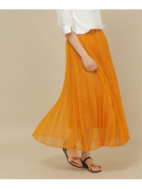【イッカ/ikka】のシアプリーツスカート 人気、トレンドファッション・服の通販 founy(ファニー) ファッション Fashion レディースファッション Fashion for Women スカート Skirts プリーツスカート / 上品フェミニンスタイル Pleated Skirts シアー Sheer, See-Through プリーツ Pleats, Pleated エレガント 上品 Elegant 夏 Summer 春 Spring |ID:prp329100004601121