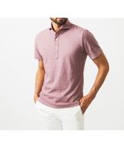 【ミッシェルクラン オム/MICHEL KLEIN / MEN】の《日本製》幾何学柄ポロシャツ ピンク|ID: prp329100004601123 ipo3291000000032712945