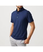 【ミッシェルクラン オム/MICHEL KLEIN / MEN】の《日本製》幾何学柄ポロシャツ ネイビー|ID: prp329100004601123 ipo3291000000032712947