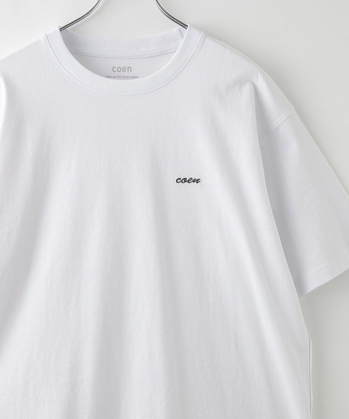【コーエン/COEN】のUSAコットンcoenロゴTシャツ インテリア・キッズ・メンズ・レディースファッション・服の通販 founy(ファニー) https://founy.com/ ファッション Fashion レディースファッション Fashion for Women トップス・カットソー Cut & Sew Tops シャツ・ブラウス・オフィスカジュアル Elegant Blouses & Button-Ups ロングTシャツ・Tシャツ Longline T-Shirts & Tees おすすめ Recommended / Our Picks シンプル Simple, Minimal トレンド Trend, Trending Now メンズ Men's, Menswear 人気 Popular, Best Seller 定番 Standard, Basic Item |ID: prp329100004601138 ipo3291000000033108615