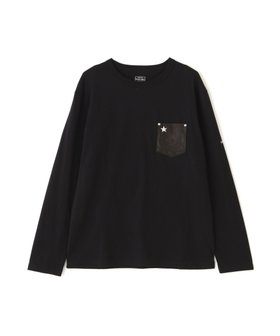 【ショット/Schott / MEN】のLETHER POKET LS TEE/レザーポケット ロングスリーブ Tシャツ 人気、トレンドファッション・服の通販 founy(ファニー) ファッション Fashion メンズファッション Fashion for Men シンプル Simple, Minimal ジャケット Jacket, Outerwear スタッズ Studs, Metal Accents スリーブ Sleeve, Long Sleeve / Short Sleeve 定番 Standard, Basic Item ニューヨーク New York, NYC Style フロント Front, Front Design ポケット Pocket, Pocket Detail ライダース Riders ライダースジャケット Riders, Biker Jacket ロング Long, Long-Length |ID:prp329100004601148