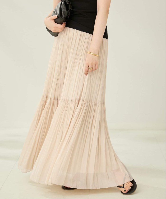 【プラージュ/Plage】のTIERED PLEATS スカート インテリア・キッズ・メンズ・レディースファッション・服の通販 founy(ファニー) https://founy.com/ ファッション Fashion レディースファッション Fashion for Women スカート Skirts おすすめ Recommended / Our Picks タンク Tank Top, Sleeveless Top プリーツ Pleats, Pleated 夏 Summer |ID: prp329100004601149 ipo3291000000032713095