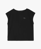 【アニエスベー ファム/agnes b. FEMME】のグリッターロゴフレンチスリーブTシャツ 人気、トレンドファッション・服の通販 founy(ファニー) ファッション Fashion レディースファッション Fashion for Women トップス・カットソー Cut & Sew Tops シャツ・ブラウス・オフィスカジュアル Elegant Blouses & Button-Ups ロングTシャツ・Tシャツ Longline T-Shirts & Tees シンプル Simple, Minimal リラックス Relax, Relaxed Fit thumbnail ブラック|ID: prp329100004601152 ipo3291000000032713110