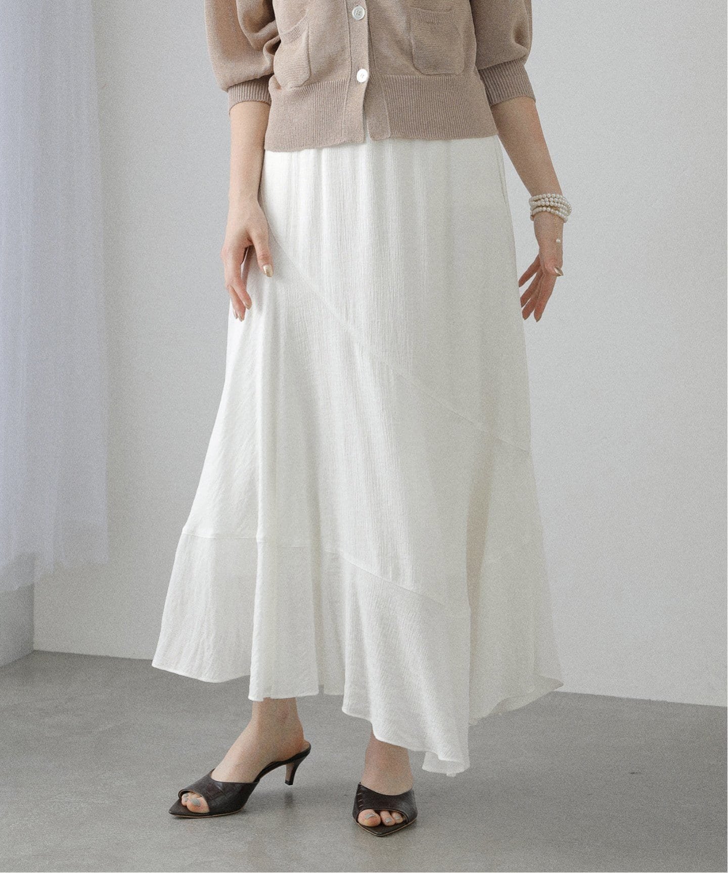 【ラ トータリテ/La TOTALITE】の【洗える】マーメードフレアスカート 人気、トレンドファッション・服の通販 founy(ファニー) 　ファッション　Fashion　レディースファッション　Fashion for Women　スカート　Skirts　Aライン・フレアスカート　A-Line & Flared Skirts　2025年　2025　2025春夏・S/S　Spring/Summer 2025 SS25　おすすめ　Recommended / Our Picks　アシンメトリー　Asymmetrical Style　フレア　Flare, Flared　旅行　Travel　洗える　Machine Washable　 other-1|ID: prp329100004601161 ipo3291000000032713150