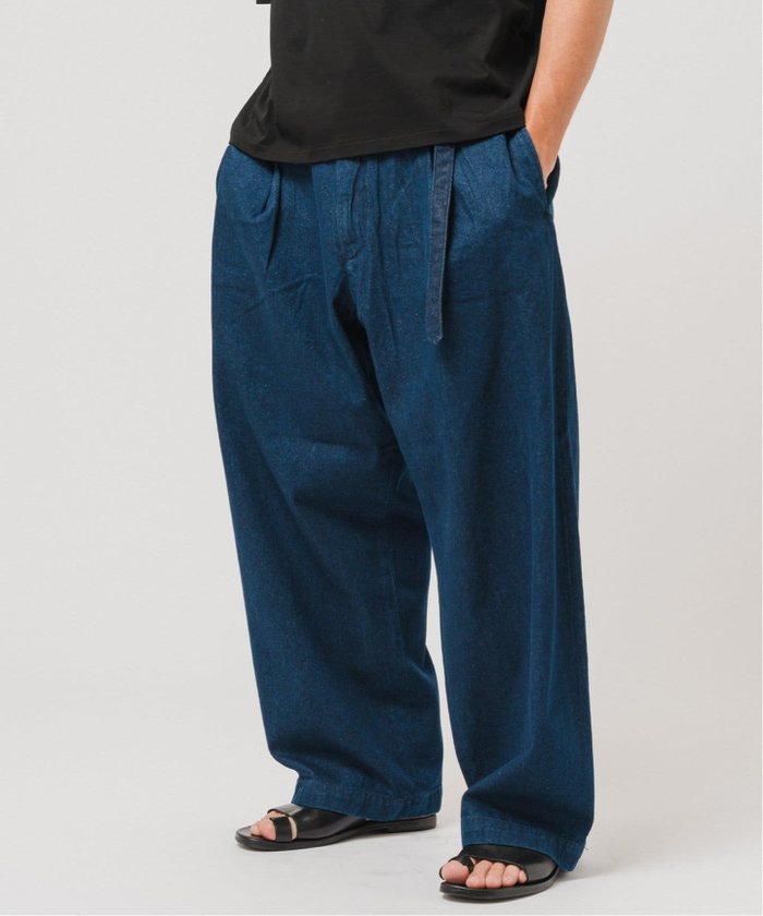 【エディフィス/EDIFICE / MEN】のLE JEAN(ルジーン) デニム ベルテッド トラウザー インテリア・キッズ・メンズ・レディースファッション・服の通販 founy(ファニー) https://founy.com/ ファッション Fashion メンズファッション Fashion for Men コレクション Collection, Seasonal Line シンプル Simple, Minimal スタンダード Standard, Basic デニム Denim, Jeans Material トレンド Trend, Trending Now ワイド Wide, Wide Fit エレガント 上品 Elegant 夏 Summer |ID: prp329100004601162 ipo3291000000032713155