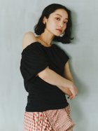 【スタイリング/styling】のワンショルダーギャザートップス BLK[009]|ID: prp329100004601165 ipo3291000000032713171