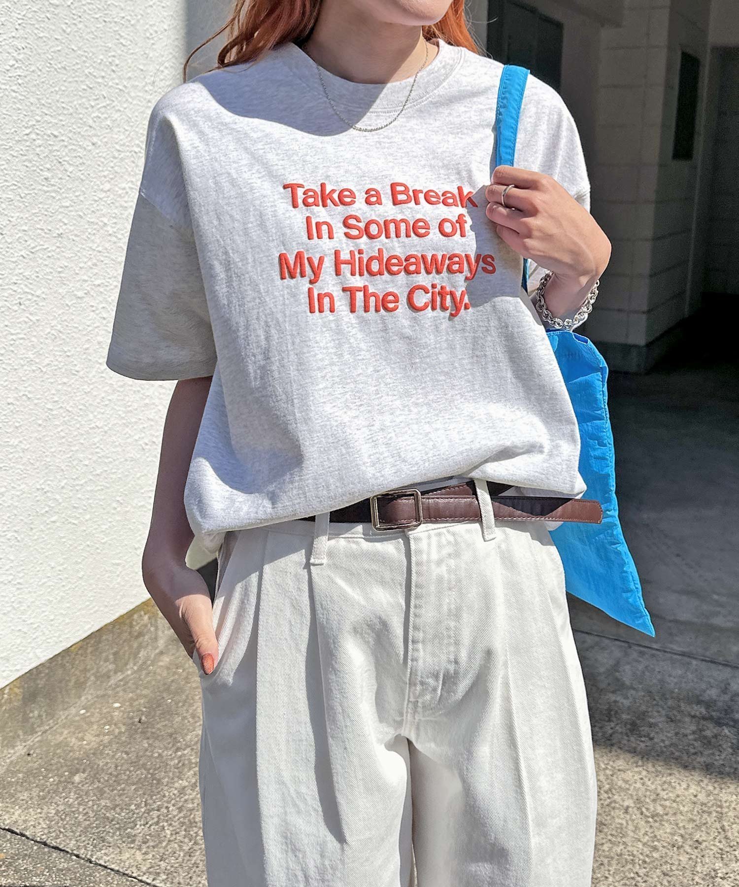 【その他のブランド/Other】の立体 ロゴ プリント オーバーサイズ 半袖 Tシャツ ANME アンメ インテリア・キッズ・メンズ・レディースファッション・服の通販 founy(ファニー) 　ファッション　Fashion　レディースファッション　Fashion for Women　トップス・カットソー　Cut & Sew Tops　シャツ・ブラウス・オフィスカジュアル　Elegant Blouses & Button-Ups　ロングTシャツ・Tシャツ　Longline T-Shirts & Tees　プリント　Print, Printed Pattern　別注　Limited Edition, Custom Order　半袖　Short Sleeve, Half Sleeve　オートミール杢|ID: prp329100004601168 ipo3291000000032713183