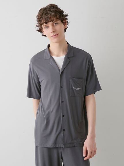 【ジェラートピケ オム/GELATO PIQUE HOMME / MEN】の【HOMME】【接触冷感】COOLレーヨンシャツ 人気、トレンドファッション・服の通販 founy(ファニー) 　ファッション　Fashion　メンズファッション　Fashion for Men　おすすめ　Recommended / Our Picks　なめらか　Smooth, Silky Texture　カットソー　Cut and Sewn Top　ギフト プレゼント　Gift / Present　パジャマ　Pajamas, Sleepwear　ポケット　Pocket, Pocket Detail　ロング　Long, Long-Length　夏　Summer　 other-1|ID: prp329100004601171 ipo3291000000032713193