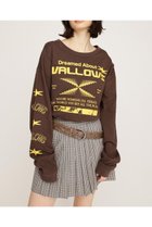 【スライ/SLY】のCREW NECK PRINT トップス BRN|ID: prp329100004601174 ipo3291000000032713228