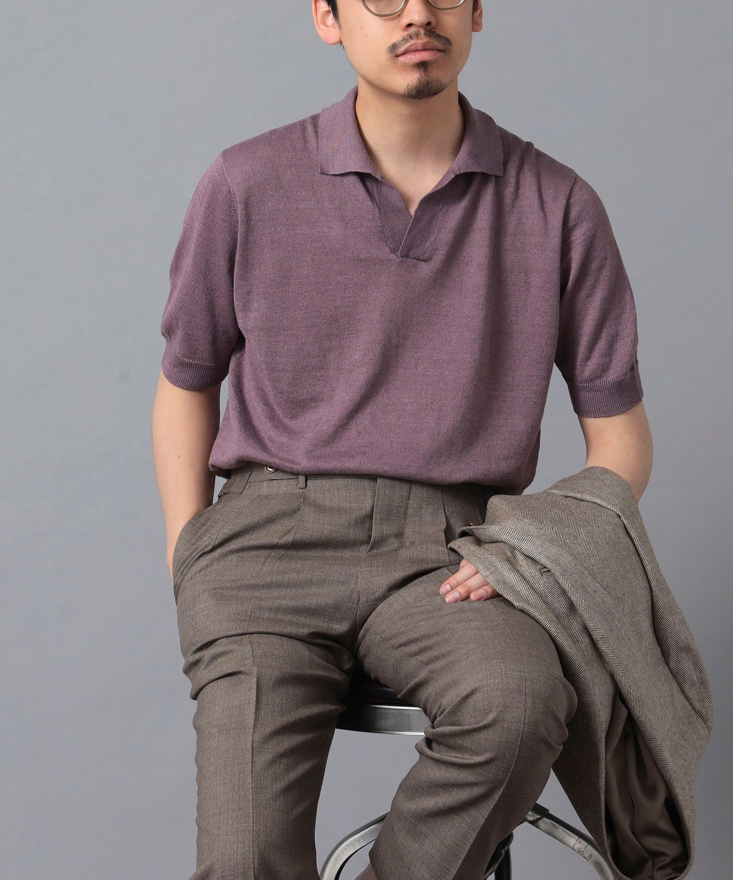 【その他のブランド/Other】のFILIPPO DE LAURENTIIS / コットンリネン スキッパー ポロシャツ 人気、トレンドファッション・服の通販 founy(ファニー) 　ファッション　Fashion　メンズファッション　Fashion for Men　イタリア　Italy　インナー　Innerwear　スキッパー　Skipper, Open Collar　スタイリッシュ　Stylish, Fashionable　ポロシャツ　Polo Shirt, Collared Tee　モダン　Modern, Contemporary　リネン　Linen, Linen Fabric　定番　Standard, Basic Item　 other-1|ID: prp329100004601177 ipo3291000000032713259
