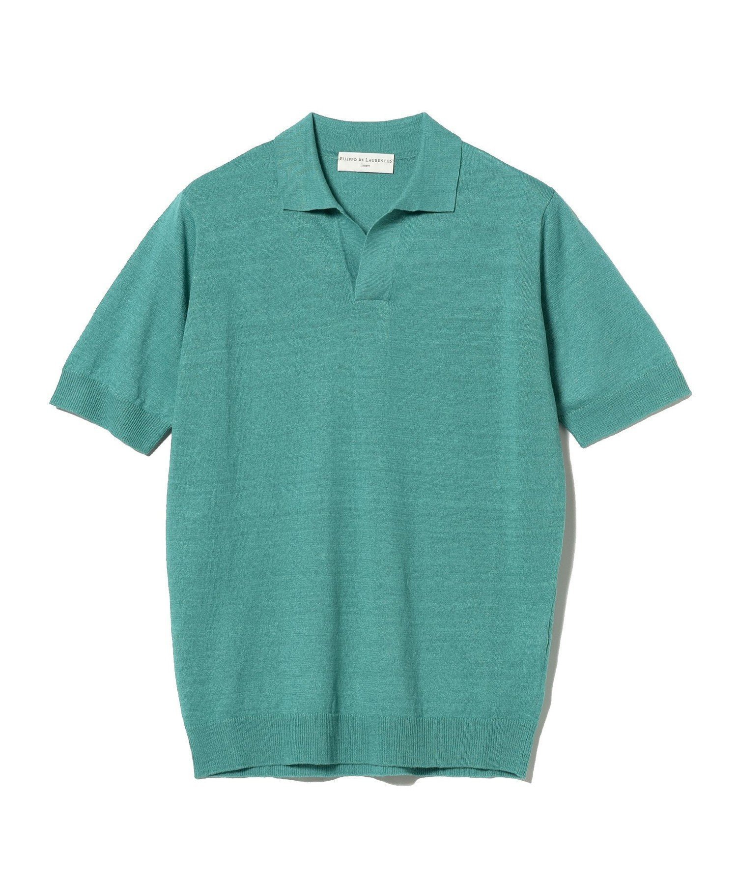 【その他のブランド/Other】のFILIPPO DE LAURENTIIS / コットンリネン スキッパー ポロシャツ インテリア・キッズ・メンズ・レディースファッション・服の通販 founy(ファニー) 　ファッション　Fashion　メンズファッション　Fashion for Men　イタリア　Italy　インナー　Innerwear　スキッパー　Skipper, Open Collar　スタイリッシュ　Stylish, Fashionable　ポロシャツ　Polo Shirt, Collared Tee　モダン　Modern, Contemporary　リネン　Linen, Linen Fabric　定番　Standard, Basic Item　MINT_GREEN/720|ID: prp329100004601177 ipo3291000000032713261