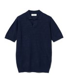 【その他のブランド/Other】のFILIPPO DE LAURENTIIS / コットンリネン スキッパー ポロシャツ NAVY/890|ID: prp329100004601177 ipo3291000000032713262