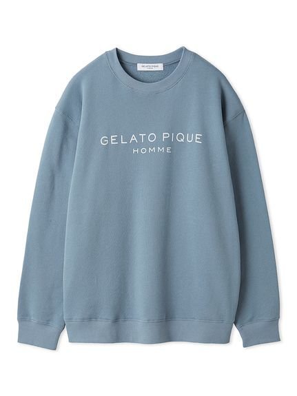 【ジェラートピケ オム/GELATO PIQUE HOMME / MEN】の【ONLINE限定】【HOMME】コットン裏毛プルオーバー インテリア・キッズ・メンズ・レディースファッション・服の通販 founy(ファニー) 　ファッション　Fashion　メンズファッション　Fashion for Men　トップス・カットソー　Cut & Sew Tops　おすすめ　Recommended / Our Picks　ギフト プレゼント　Gift / Present　シンプル　Simple, Minimal　ハーフ　Half, Half-Length　プリント　Print, Printed Pattern　ロング　Long, Long-Length　BLU[086]|ID: prp329100004601179 ipo3291000000032713270