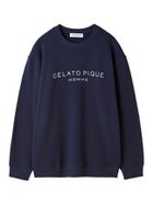 【ジェラートピケ オム/GELATO PIQUE HOMME / MEN】の【ONLINE限定】【HOMME】コットン裏毛プルオーバー 人気、トレンドファッション・服の通販 founy(ファニー) ファッション Fashion メンズファッション Fashion for Men トップス・カットソー Cut & Sew Tops おすすめ Recommended / Our Picks ギフト プレゼント Gift / Present シンプル Simple, Minimal ハーフ Half, Half-Length プリント Print, Printed Pattern ロング Long, Long-Length thumbnail NVY[089]|ID: prp329100004601179 ipo3291000000032713271