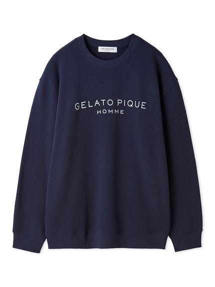 【ジェラートピケ オム/GELATO PIQUE HOMME / MEN】の【ONLINE限定】【HOMME】コットン裏毛プルオーバー インテリア・キッズ・メンズ・レディースファッション・服の通販 founy(ファニー) 　ファッション　Fashion　メンズファッション　Fashion for Men　トップス・カットソー　Cut & Sew Tops　おすすめ　Recommended / Our Picks　ギフト プレゼント　Gift / Present　シンプル　Simple, Minimal　ハーフ　Half, Half-Length　プリント　Print, Printed Pattern　ロング　Long, Long-Length　NVY[089]|ID: prp329100004601179 ipo3291000000032713271