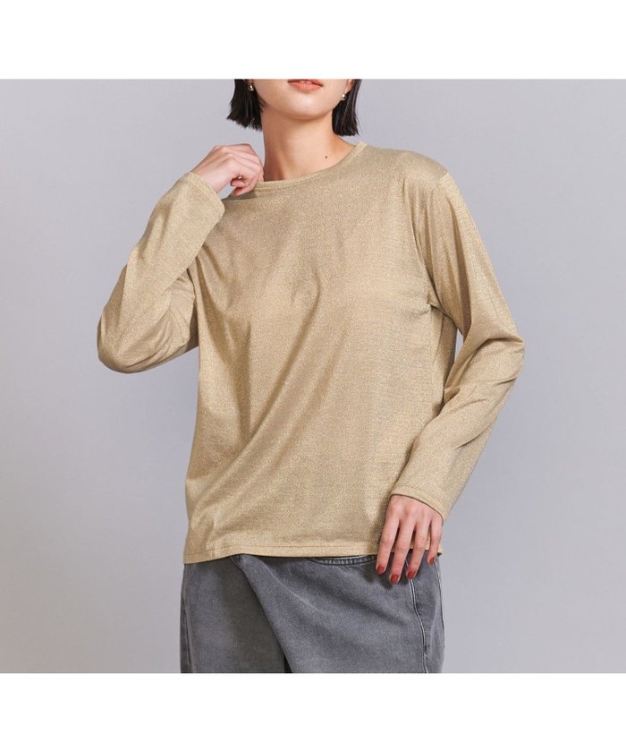 【その他のブランド/Other】のラメシアー ロングスリーブ カットソー インテリア・キッズ・メンズ・レディースファッション・服の通販 founy(ファニー) https://founy.com/ ファッション Fashion レディースファッション Fashion for Women トップス・カットソー Cut & Sew Tops カットソー・ベーシックTシャツ Cut-and-Sewn Tops / Stretch Tees & Basics おすすめ Recommended / Our Picks インナー Innerwear カットソー Cut and Sewn Top ジャンスカ Jumper Skirt, Pinafore Dress スウェット / スエット Sweatshirt, Sweatwear スリーブ Sleeve, Long Sleeve / Short Sleeve ロング Long, Long-Length |ID: prp329100004601194 ipo3291000000032713376
