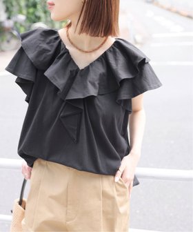 【ジャーナルスタンダード レリューム/JOURNAL STANDARD relume】の《WEB限定追加 2》フリルプルオーバー 人気、トレンドファッション・服の通販 founy(ファニー) ファッション Fashion レディースファッション Fashion for Women トップス・カットソー Cut & Sew Tops カジュアルプルオーバー・ニットトップス Pullovers & Knit Tops / Casual Pullovers 2025年 2025 2025春夏・S/S Spring/Summer 2025 SS25 フリル Frill, Ruffle |ID:prp329100004601198