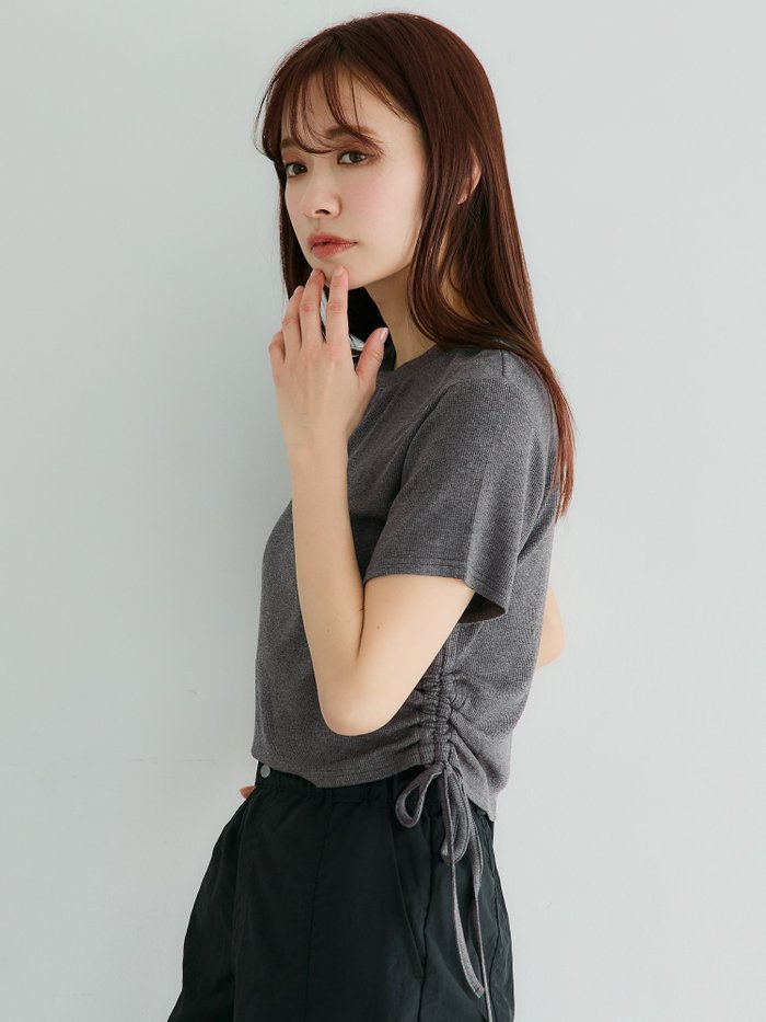 【コカ/COCA】のリブドローストリングトップス インテリア・キッズ・メンズ・レディースファッション・服の通販 founy(ファニー) https://founy.com/ ファッション Fashion レディースファッション Fashion for Women トップス・カットソー Cut & Sew Tops とろみ Fluid, Flowy Fabric なめらか Smooth, Silky Texture シンプル Simple, Minimal トレンド Trend, Trending Now フィット Fit, Slim Fit ポケット Pocket, Pocket Detail リラックス Relax, Relaxed Fit ロング Long, Long-Length |ID: prp329100004601201 ipo3291000000032713420