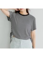【コカ/COCA】のリブドローストリングトップス Border|ID: prp329100004601201 ipo3291000000032713424